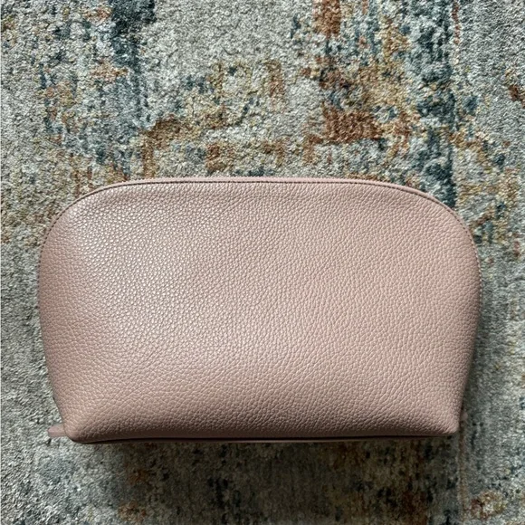 Cuyana Bags Cuyana Soft Rose Leather Large Cosmetics Bag